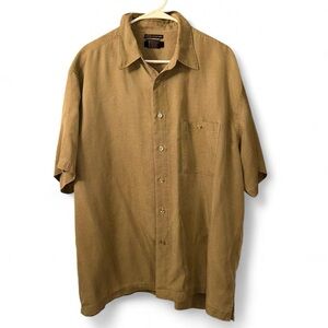 Classic Tan Button Down Shirt for Men